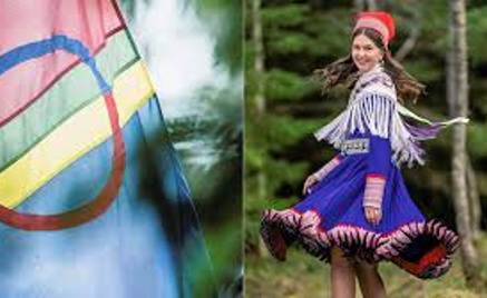 Foto: samenes nasjonaldag! En person i et plagg